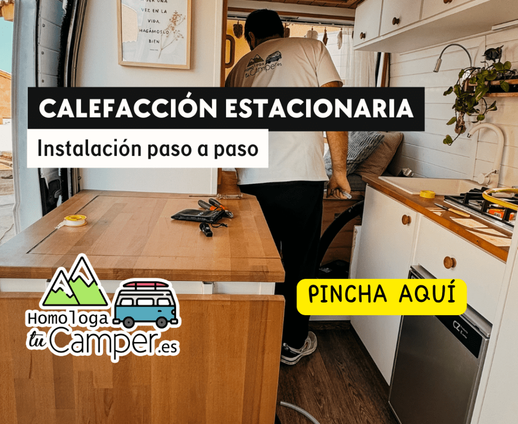 Instalación de una calefacción estacionaria en una furgoneta camper